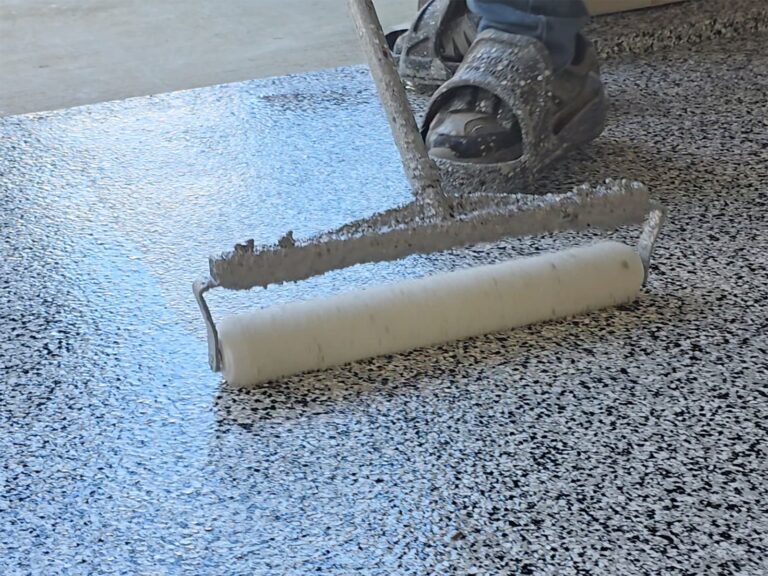 epoxy garage floor installation