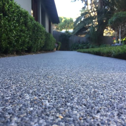 Washed Resin Stone Walkway